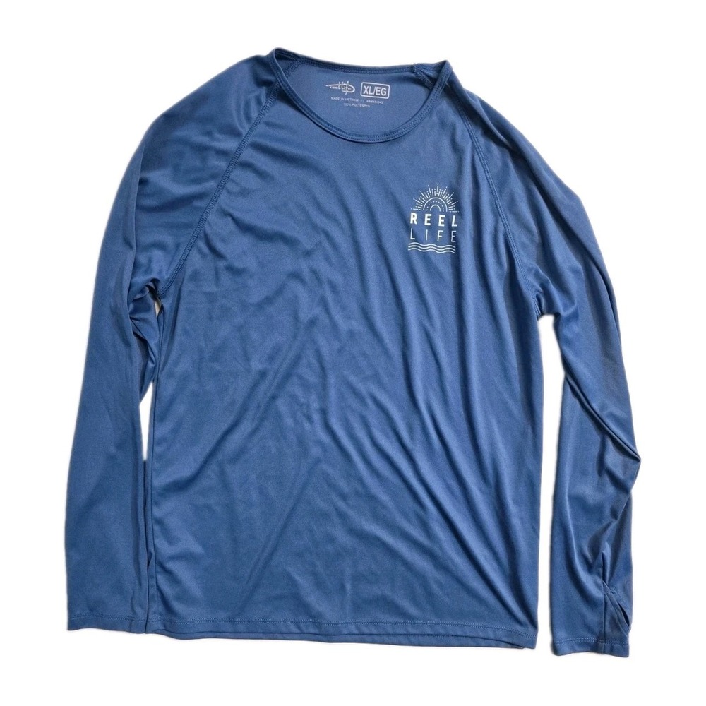 Reel Life Women's Long Sleeve UV T-Shirt Size XL Navy
